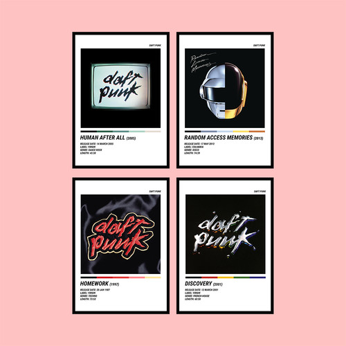 Daft punk artist album poster - punk,